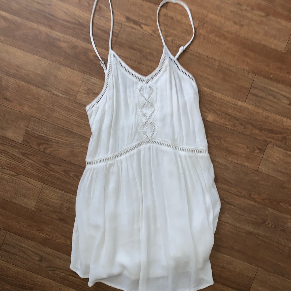 Cream low back Babydoll dress